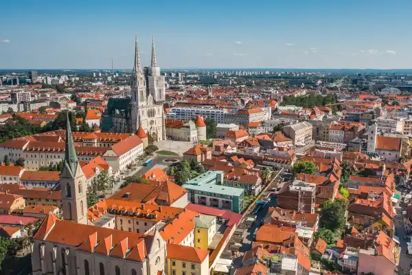 Vista de Zagreb, Croacia