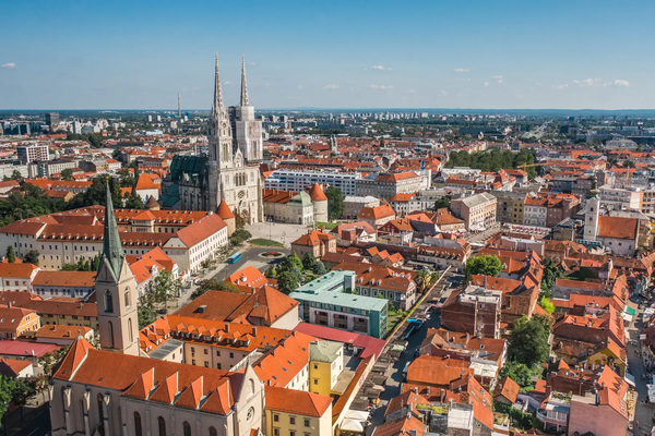 Vista de Zagreb, Croacia